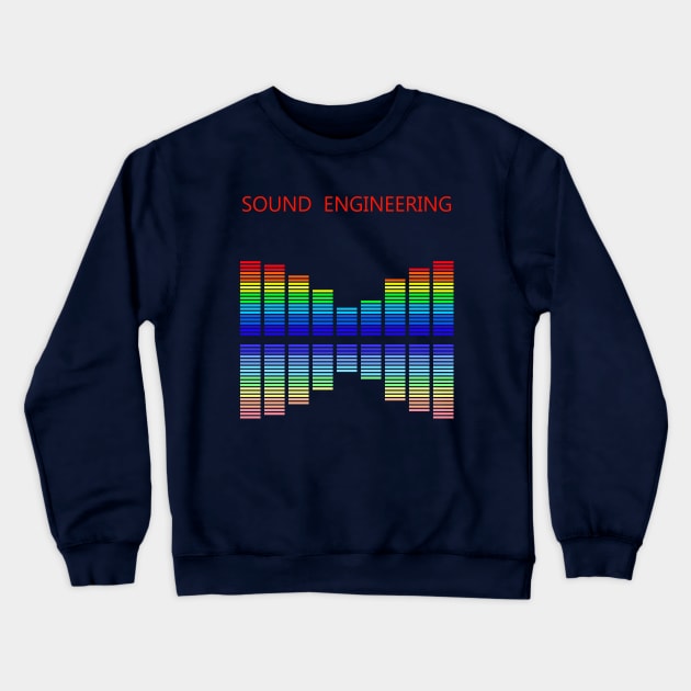 Best design sound engineering audio engineer Crewneck Sweatshirt by PrisDesign99